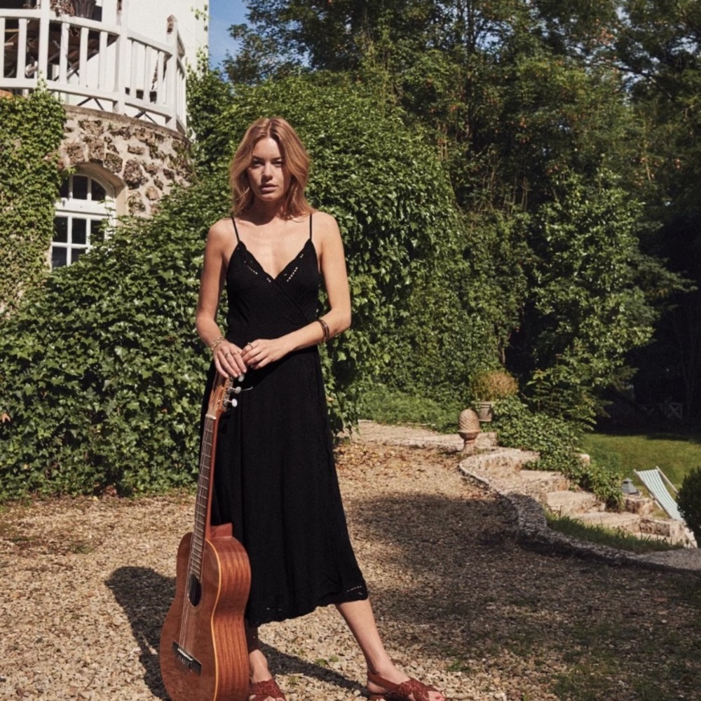 Sézane Mid-length wrap dress NWT